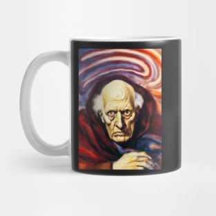 Aleister Crowley The Great Beast of Thelema  painted in the style of Austin Osman Spare impressionist surrealist Mug